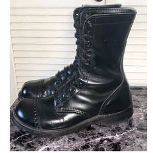 Paratrooper Jump Combat Boots Black Military Men’s size 10